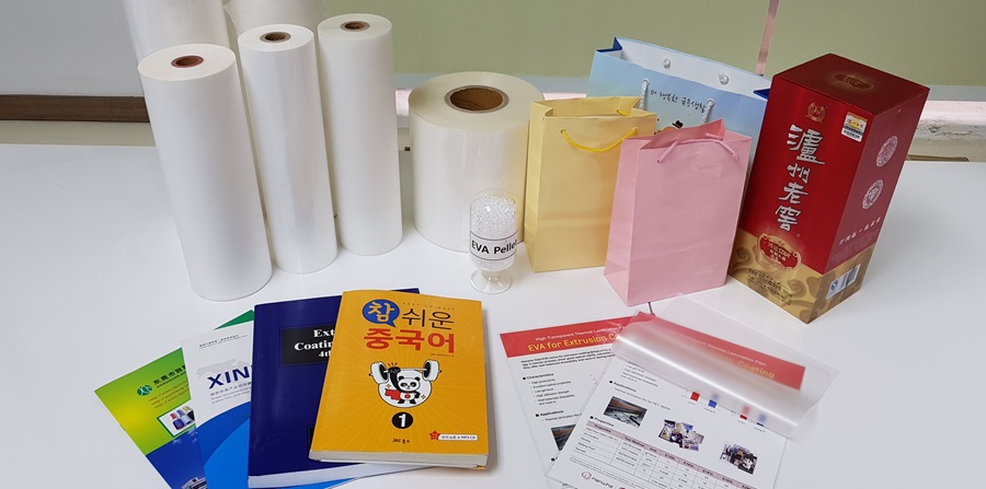 한화토탈의 압출코팅용 EVA가 적용된 각종 인쇄물